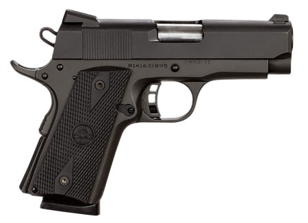 Rock Island 1911 Standard CS 45 ACP Pistol 3.6" Barrel 7+1 Black Parkerized Steel Beavertail Frame Serrated Slide Rubber Grip