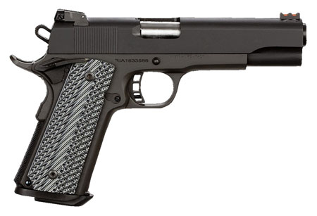 Rock Island 51991 Ultra FS 10mm Semi-Auto Pistol 5" Barrel 8+1 Rounds Parkerized Finish Beavertail Frame Serrated Slide G10 Grip