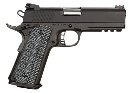 Rock Island 1911 Tac Ultra MS 10mm Semi-Auto Pistol 4.25" Barrel 8+1 Rounds Black Parkerized Picatinny Rail Beavertail Frame Serrated Slide G10 Grip