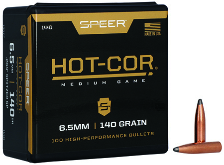 Speer Hot-Cor 264 Winchester 140gr Spitzer Soft Point Rifle Ammunition 100 Rounds