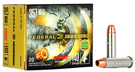 Federal Premium .357 Mag 140gr Barnes Expander BRX, 20-Box/10-Case