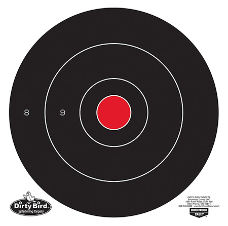 Birchwood Casey Dirty Bird 12-Inch Bullseye Tagboard Hanging Target Black/White 12 Pack 3 Birchwood Casey Dirty Bird 12-Inch Bullseye Tagboard Hanging Target Black/White 12 Pack