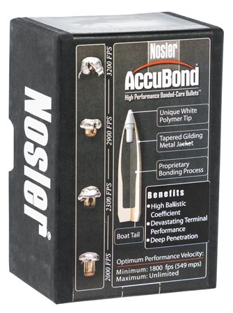Nosler 54825 AccuBond  30Cal 180gr Spitzer Point 50/Box