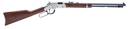 Henry Golden Boy Silver Eagle 2nd Edition Lever Action 22 Rifle Octagon 20" Nickel Barrel Walnut Stock