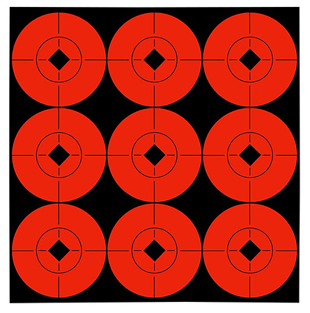 Birchwood Casey 33902 Target Spots 2" Self-Adhesive Black/Orange Bullseye Paper Targets 90 Count 2 Birchwood Casey 33902 Target Spots 2" Self-Adhesive Black/Orange Bullseye Paper Targets 90 Count