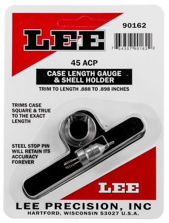 Lee Precision 45 ACP Case Length Gauge and Shell Holder