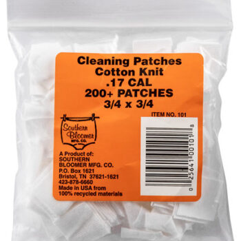 Remington 101 Cotton Gun Cleaning Patches .17 Caliber 200 Count