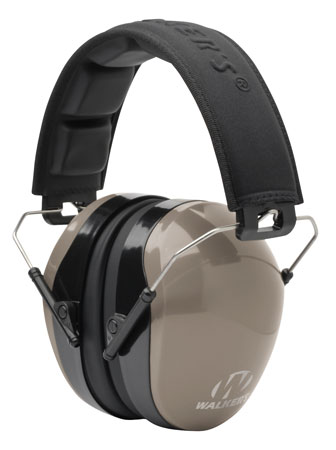 Walker's GWP Passive Earmuffs 26dB Noise Reduction Over-Head Black/Dark Earth
