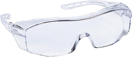 Peltor 47030PEL6 Sport Shooting Glasses Over-the-Glass Adult Clear Polycarbonate Lens Clear Frame