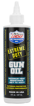 Lucas Oil Extreme Duty Gun Oil for Heat Friction Wear Protection 8 oz