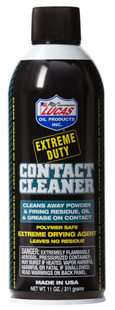 Lucas Extreme Duty Contact Cleaner - Removes Grease Dust Oil - 11 oz Aerosol Can