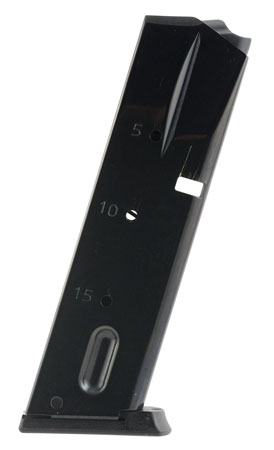 Smith & Wesson 659/5900/910/915 9mm Luger 15-Round Blued Steel Magazine