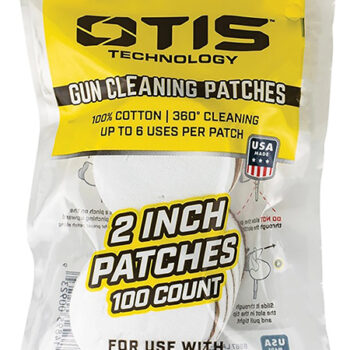 Otis FG918100 Rimfire Pistol/Rifle Cotton Cleaning Patches 17-22 Cal 100 Pack