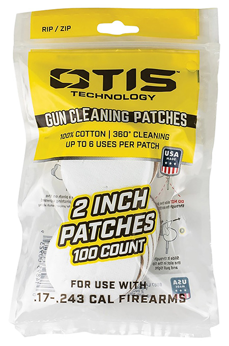 Otis FG918100 Rimfire Pistol/Rifle Cotton Cleaning Patches 17-22 Cal 100 Pack 3 Otis FG918100 Rimfire Pistol/Rifle Cotton Cleaning Patches 17-22 Cal 100 Pack