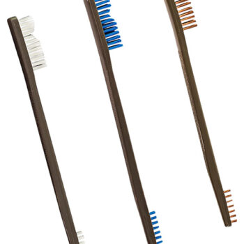 Otis Bronze/Nylon Bristle Gun Cleaning Brushes 3 Pack for FG3163NBBZ AP Pistols