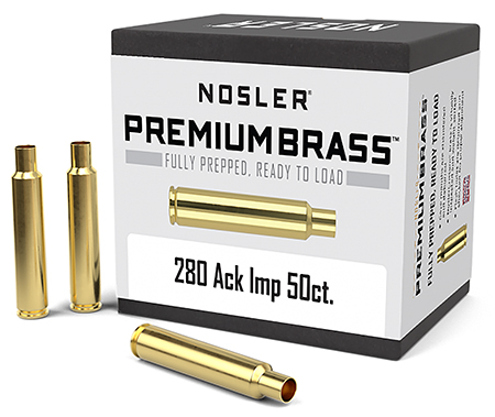 Nosler 10175 Premium Brass Unprimed Cases 280AckleyImproved Rifle Brass 50/Box 3 Nosler 10175 Premium Brass Unprimed Cases 280AckleyImproved Rifle Brass 50/Box