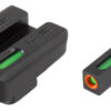 TruGlo TFX Pro TG13FN2PC Pistol Sights - Black Front Sight with Green Tritium & Fiber Optic Orange Outline Rear Sight with Green Tritium & Fiber Optic 1 5027