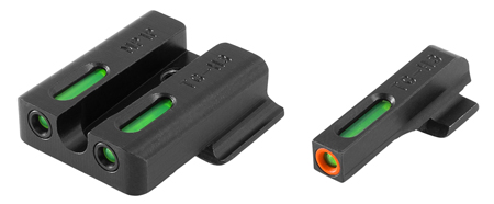 TruGlo TFX Pro Sights for [Make + Model] - Tritium & Fiber Optic Front & Rear Sights Black & Green