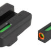 TruGlo TFX Pro TG13XD1PC Tritium & Fiber Optic Sights for Pistol - Black Front Sight with Green Dots Green Rear Sight 2 5060