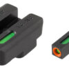 TruGlo TFX Pro Green Tritium Fiber Optic Sights for Glock 17 19 22 23 24 31 32 34 35 2 5062
