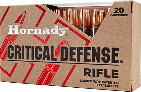 Hornady Critical Defense 308 Winchester 155gr Flex Tip Expanding Rifle Ammunition 20 Rounds
