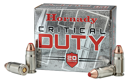 Hornady Critical Duty 9mm Luger +P 124gr FlexLock Handgun Ammunition