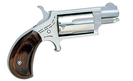North American Arms Mini-Revolver .22 LR/.22 WMR 5rd 1.13" Stainless with Rosewood Grip