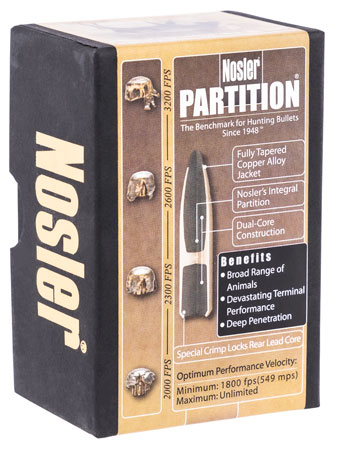 Nosler 16322 Partition  270Win 130gr Partition Spitzer 50/Box