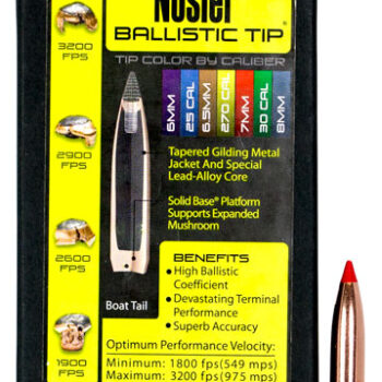 Nosler 7mm 140gr Ballistic Tip Spitzer Hunting Rifle Bullets 50 Count