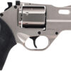 Chiappa Firearms Rhino 30DS Small Frame 357 Mag 6 Shot 3" Nickel-Plated Steel Vent Rib Barrel & Cylinder Nickel-Plated Aluminum Frame Black Rubber Grip Concealed Hammer 2 51813