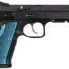 CZ Shadow 2 9mm Semi-Auto Pistol 4.89" Barrel 17+1 Capacity Black Nitride Slide Blue Aluminum Grips Picatinny Rail 2 52065