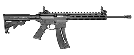 Smith & Wesson M&P15-22 Sport .22 LR with 16.50" Barrel, Matte Black Finish, and 6-Position CAR Synthetic Stock
