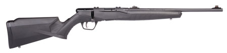 Savage Arms B22 F Compact 22 LR Semi-Auto Rifle 18" Barrel 10+1 Capacity Blued Metal Black Synthetic Stock