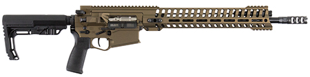 Patriot Ordnance Factory Revolution Gen4 .308 Win/7.62x51mm NATO, 16.50" Barrel, 20+1, Burnt Bronze Finish, 6-Position MFT BMS Minimalist Stock, M-LOK
