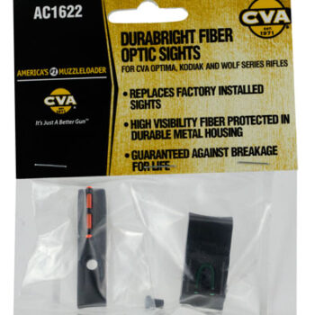 CVA AC1622 Durasight Z2 Scout Rifle .22LR Black Polymer Stock Fiber Optic Sights