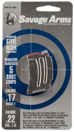 Savage Arms MKII .22 LR / .17 HMR 5-Round Semi-Automatic Rimfire Rifle Stainless Steel