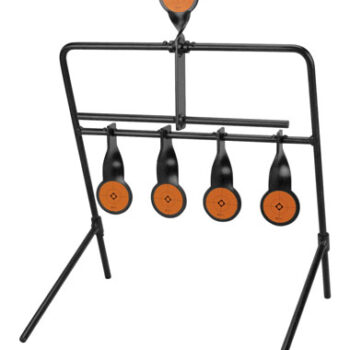 Caldwell Rimfire Resetting Steel Target Black/Orange Impact Enhancement Motion 2.5"