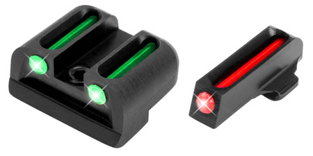TruGlo Fiber-Optic Front and Rear Sight Set for Springfield Armory XD - Red Front, Green Rear