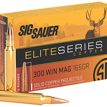 Sig Sauer Elite Copper Hunting 300 Win Mag 165 gr Copper Solid - 20 Rounds