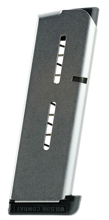Wilson Combat 1911 7rd Magazine .45 ACP Detachable with Lo-Profile Steel Floor Plate Black Stainless Steel