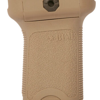 BCM VGSFDE BCMGunfighter Short Vertical Grip Made of Polymer With Flat Dark Earth Aggressive Textured Finish with Storage Compartment for Picatinny Rail