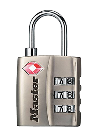 Master Lock 4680D Resettable Combination Lock Nickel Steel