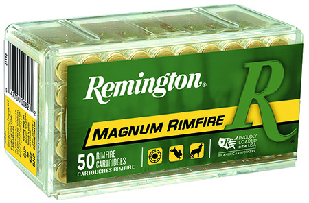 Remington 22 WMR 40gr JHP Rimfire Ammo 50 Rounds
