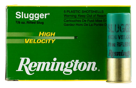 Remington 12 Gauge 3" 7/8 oz Slugger High Velocity Rifled Slug Ammunition