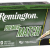Remington Premier Match 6.8mm Remington Short Action Ultra Mag 115gr Sierra MatchKing Boat Tail Hollow Point Ammunition 1 56318
