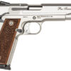 Smith & Wesson 1911 Performance Center Pro 9mm, 5" Stainless Steel Barrel, 10+1 Capacity, Matte Silver Serrated Slide & Frame with Beavertail, Wood Grip 2 57829