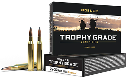 Nosler Trophy Grade 25-06 Rem 100 gr Partition - 20 Rounds