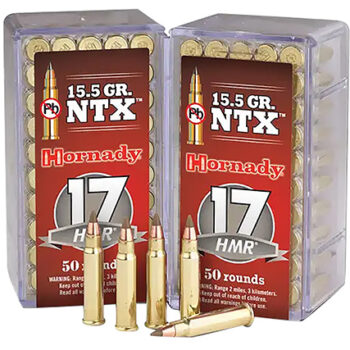 Hornady Varmint Express 17 HMR 15.5 Grain Non-Toxic Lead-Free Polymer Tip Ammunition 50 Rounds