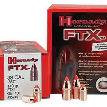 Hornady 45218 FTX  45 Cal .452 225 gr Flex Tip eXpanding 100 Per Box/ 15 Case