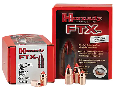 Hornady 45218 FTX 45 Cal .452 225 gr Flex Tip eXpanding 100 Per Box/ 15 Case 3 Hornady 45218 FTX 45 Cal .452 225 gr Flex Tip eXpanding 100 Per Box/ 15 Case